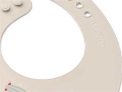 Liewood Tilda hagesmæk i ecru med fly og luftballon print