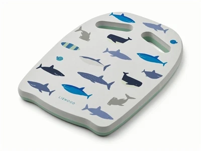 Liewood Hayden svømmebræt med håndgreb og hajprint
