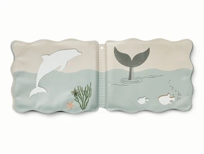 Liewood Waylon magic water book åbnet med farveskiftende motiver