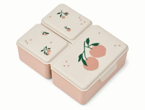 Liewood Driss lunchbox i sea shell med peach me print