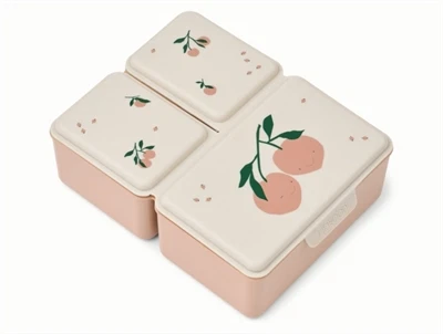Liewood Driss lunchbox i sea shell med peach me print