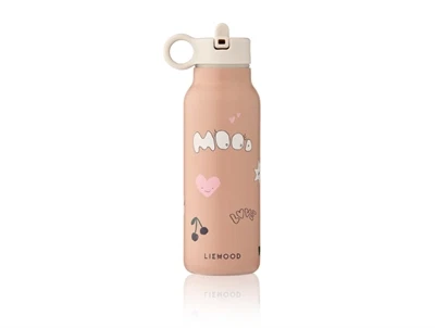 Liewood Falk drikkedunk i rosa med mood print