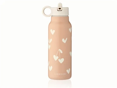 Liewood Falk drikkedunk i pale tuscany med sweethearts print 350 ml