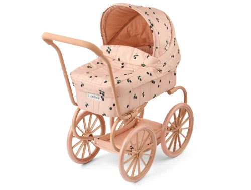 Liewood Adaline dukkevogn i rosa nuance med blomsterprint