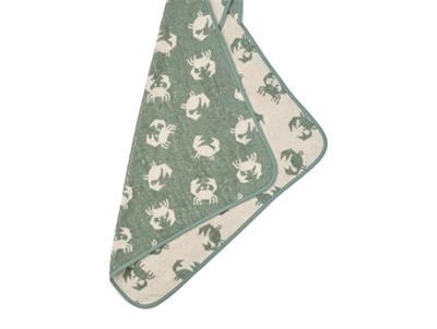 Liewood hættehåndklæde i sandy med krabbeprint