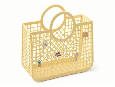 Liewood Samantha kurvetaske i lemonade med charms