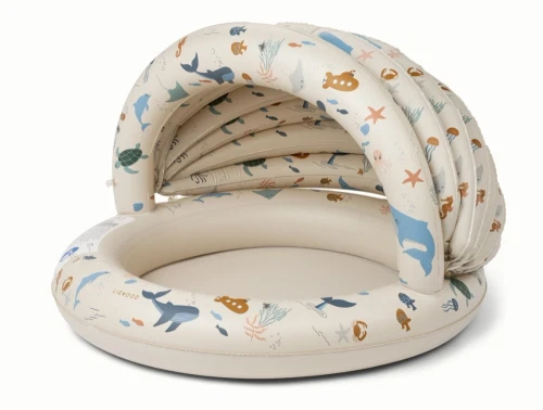 Liewood Hadleia badebassin med solskaerm i sea creature sandy
