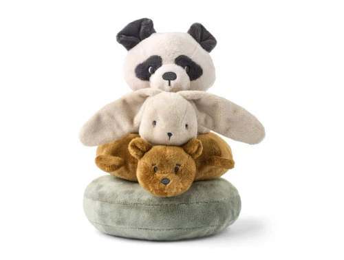 Liewood Sannie stabletårn i bløde naturfarver med bamser