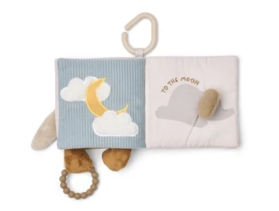 Liewood Fey stofbog sandy multi mix med måne og sky illustrationer