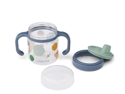 Liewood Kylo drikkekop i universe / classic navy med planet-print og håndtag