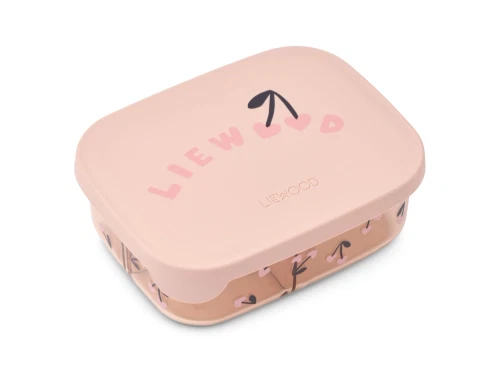 Liewood Arthur madkasse i rosa med cherry heart print
