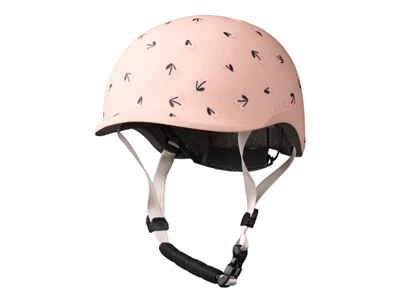 Liewood Milly cykelhjelm i rosa med cherry heart print