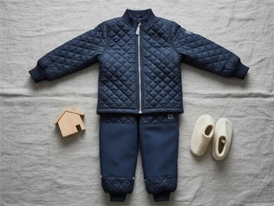 Mikk-line mørkeblå termosæt