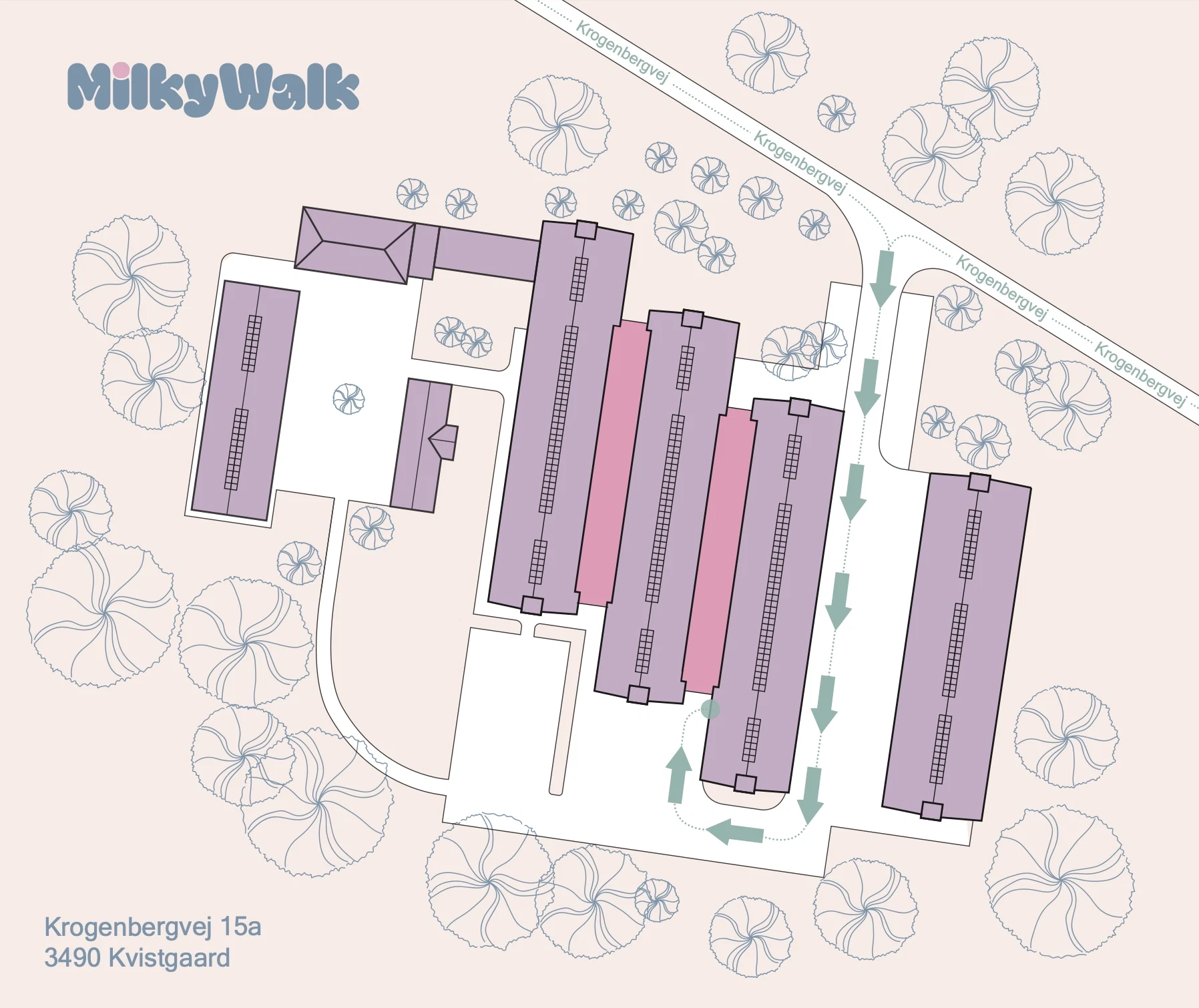 MilkyWalk lager i Kvistgaard, Nordsjælland
