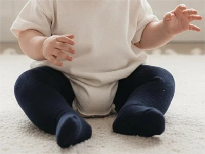 MP strømpebukser uld/bomuld navy