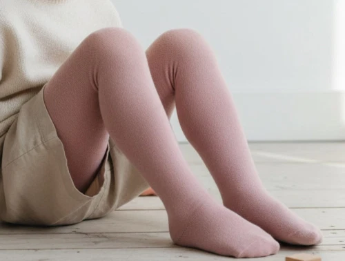 MP strømpebukser uld/bomuld wood rose