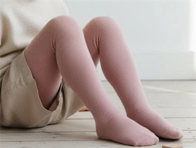 MP strømpebukser uld/bomuld wood rose