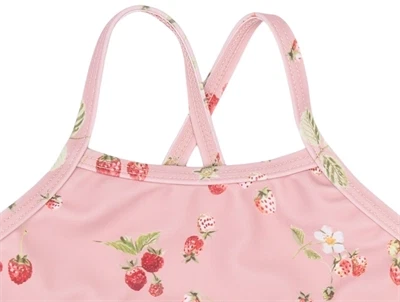 Petit Piao badedragt jordbær detalje