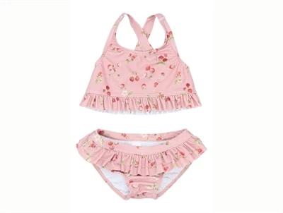 Petit Piao bikini rosa med jordbær forfra