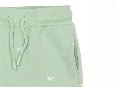 Petit Piao sweatpants i lysegrøn med butterfly broderi detalje