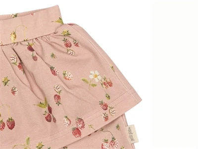 Petit Piao nederdel rosa med jordbær detalje