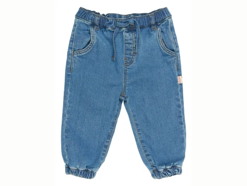 Petit Piao denim bukser lyseblå forfra