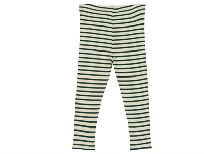 Petit Piao leggings dark sea stribet set bagfra