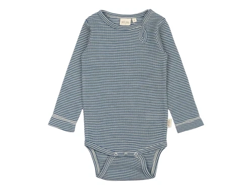 Body i ensign blue striber fra Petit Piao i merinould