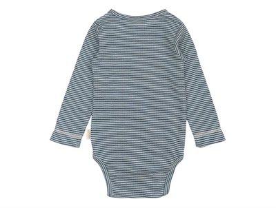Body i ensign blue striber fra Petit Piao i merinould