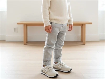 New Balance 574 sneaker nimbus cloud med velcrolukning