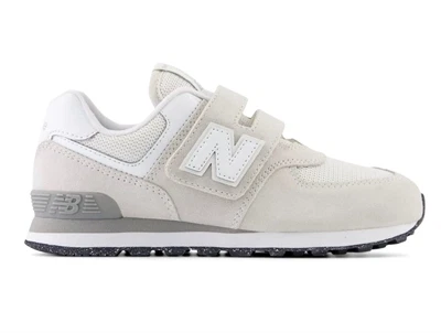 New Balance 574 sneaker i grå nuance med velcrolukning