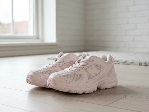 New Balance 530 sneakers washed pink med elastiksnøre