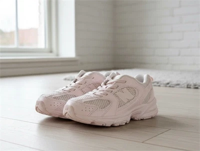 New Balance 530 sneakers washed pink med elastiksnøre