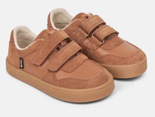 Bundgaard Corey sneaker cognac med velcro til børn