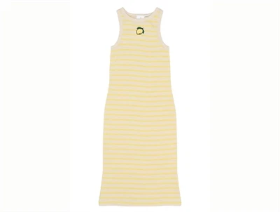 THE NEW Shannon rib kjole acacia striped set forfra