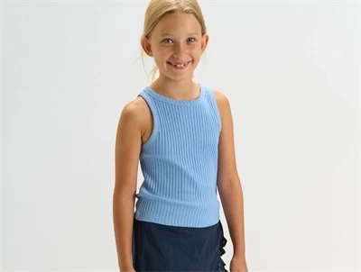 THE NEW Tove rib top forever blue vist på barn