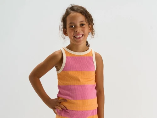 THE NEW Tatiana rib top cashmere rose striped vist på barn