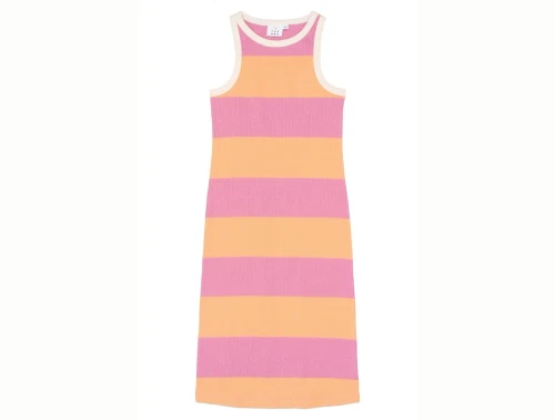 THE NEW Tatiana rib kjole cashmere rose striped forfra