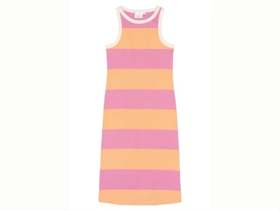 THE NEW Tatiana rib kjole cashmere rose striped forfra