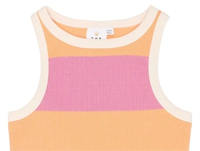 THE NEW Tatiana rib kjole cashmere rose striped tæt på hals