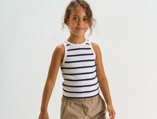 THE NEW Tish rib top navy blazer striped vist på barn