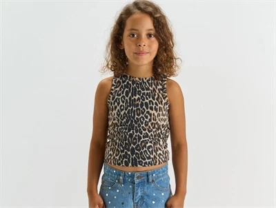 THE NEW True top leopardprint rainy day aop vist på barn