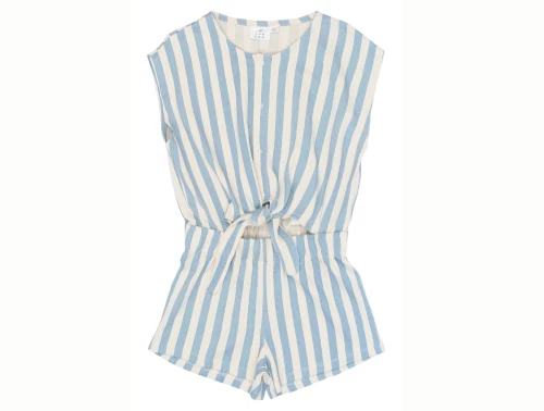 the new jumpsuit blåstribet med bindebånd produktfoto forfra