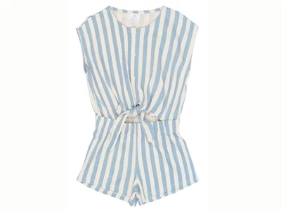 the new jumpsuit blåstribet med bindebånd produktfoto forfra