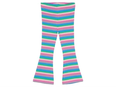 THE NEW siblings rib bukser med flerfarvede striber og vidde  