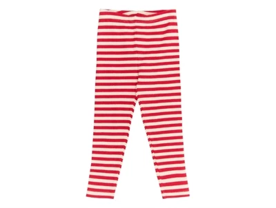 THE NEW siblings ribleggings i rød/hvid stribet