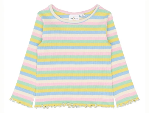 THE NEW Siblings Sofia rib bluse multi striped forfra