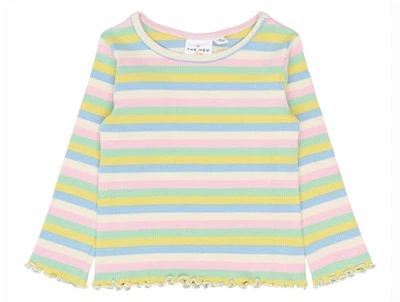 THE NEW Siblings Sofia rib bluse multi striped forfra