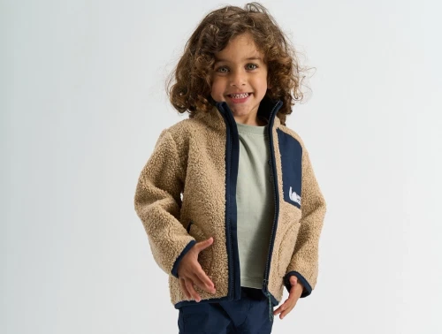 THE NEW Siblings Stormy teddy jakke i navy blazer vist på model