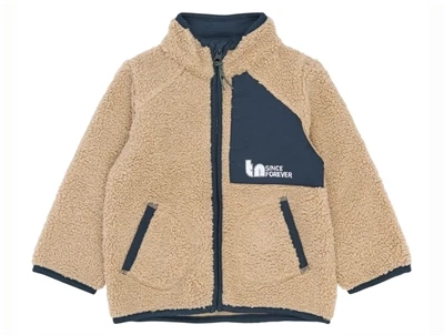 THE NEW Siblings Stormy teddy jakke navy blazer set forfra